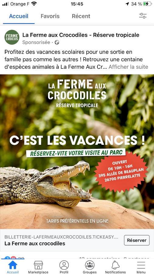 Gite climatisé pour 4 personnes avec piscine dans les hauteurs de Bollène Esterno foto